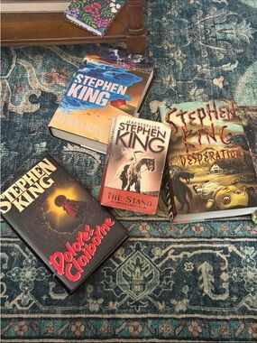 Stephen King Lot -4 books 3 hard back the stand is paperback!